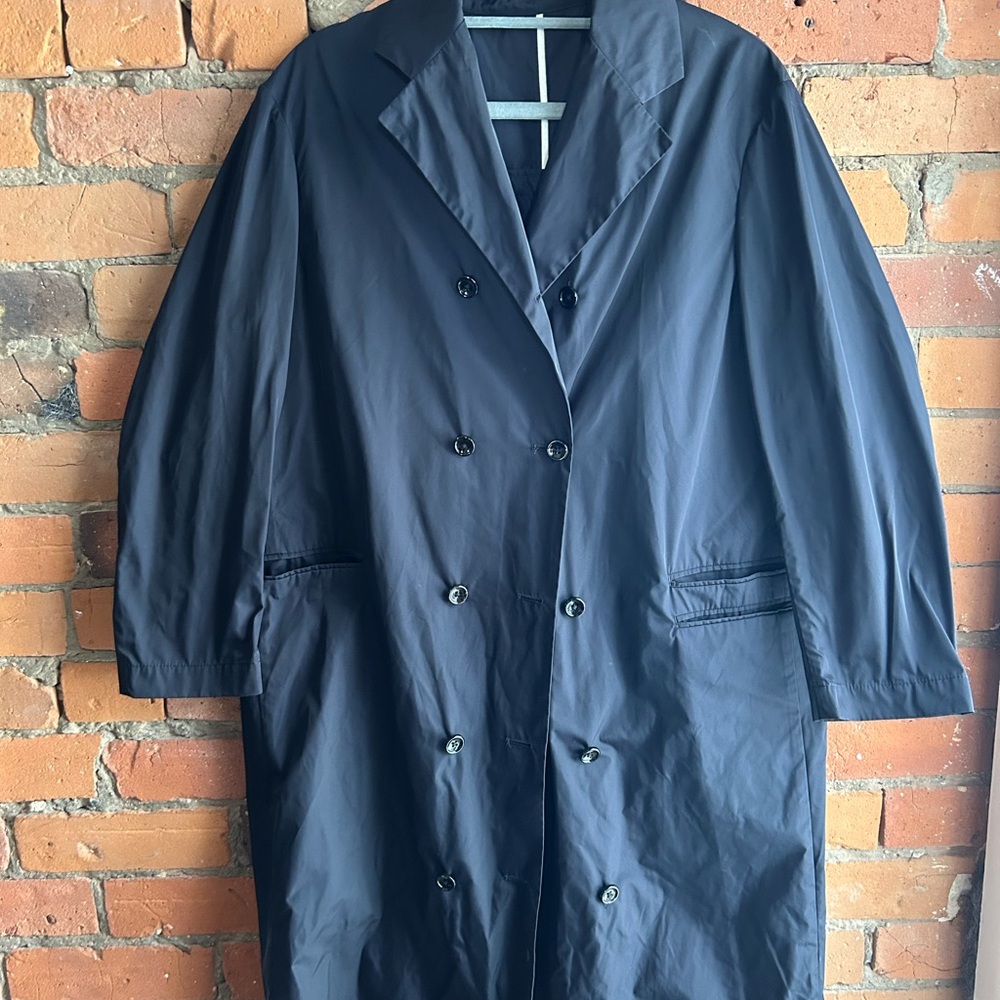 Joseph Black Coat with White Trim